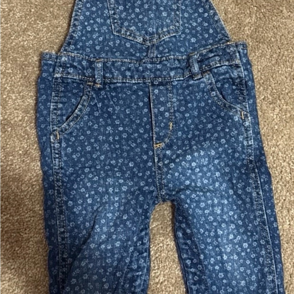 Old Navy Denim Floral Kids Overalls